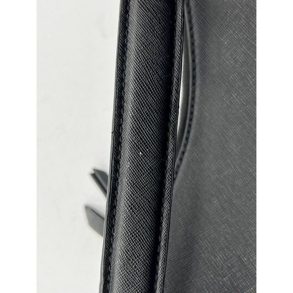 Nine West Black Purse Shoulder Double Zipper Organizer Bag - Picture 4 of 6